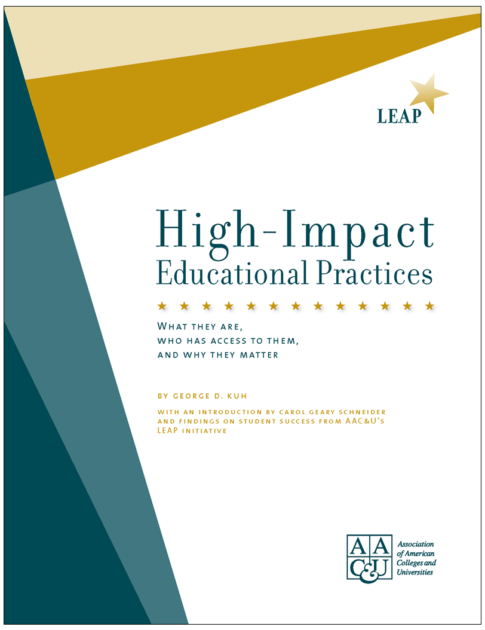 cover of high-impact educational practices book
