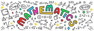 Image of math equations, pictures and the word mathematics