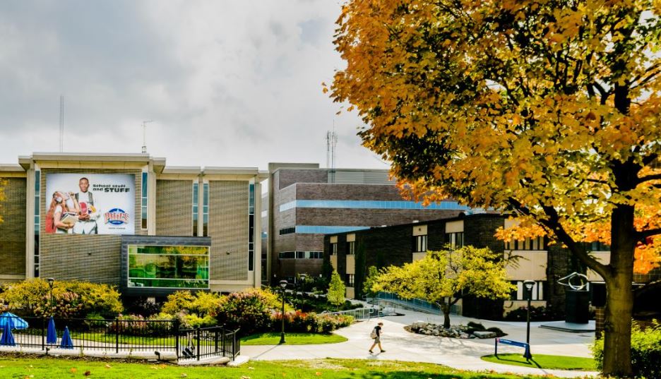 Lansing Community College Outdoor Landscape of main campus.